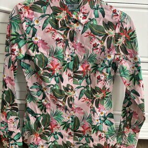 🌺 4 Hawes & Curtis Fitted Floral Blouses – Size 10 UK (US 6) FREE SHIPPING!